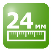 Толщина стеклопакета - 24 мм