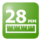 Толщина стеклопакета - 28 мм