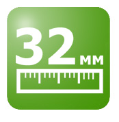 Толщина стеклопакета - 32 мм