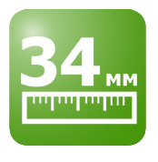 Толщина стеклопакета - 34 мм