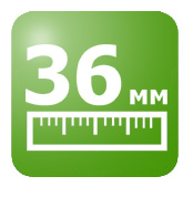 Толщина стеклопакета - 36 мм