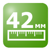 Толщина стеклопакета - 42 мм