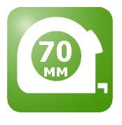Ширина профиля - 70 мм Ширина профиля - 70 мм